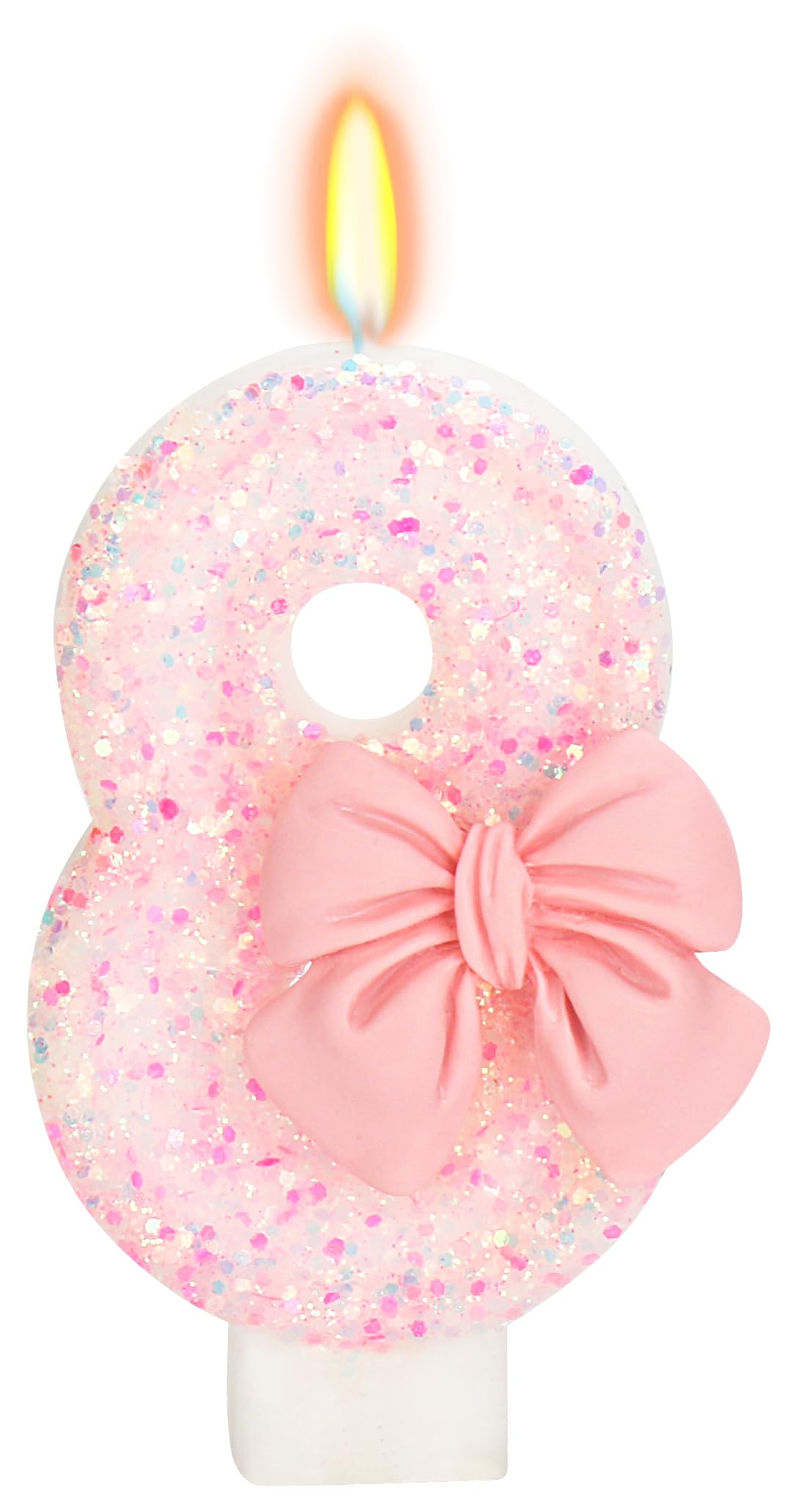 Bow-Shaped Birthday Candle for Cakes & Party Decor