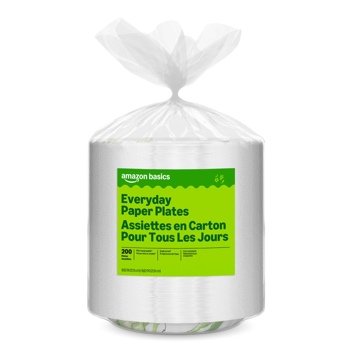 Amazon Basics Everyday Disposable Paper Plates for Parties