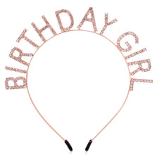 Birthday Girl Tiara Crown Headband for Women’s Parties