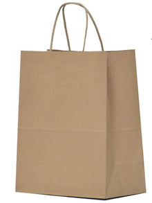 10 x 5 x 13-Inch Kraft Paper Shopping Bags for Party Favors