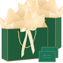 2-Piece Medium Gift Bag Set with Tissue Paper & Cards