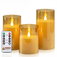 Homemory Acrylic Flameless Candle Set for Party Decor