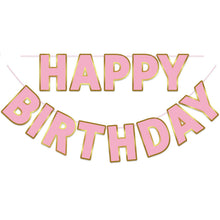 Pre-Strung Happy Birthday Banner for Party Decorations