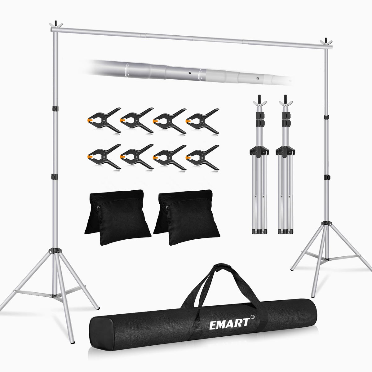 Adjustable Backdrop Stand for Parties & Photo Shoots