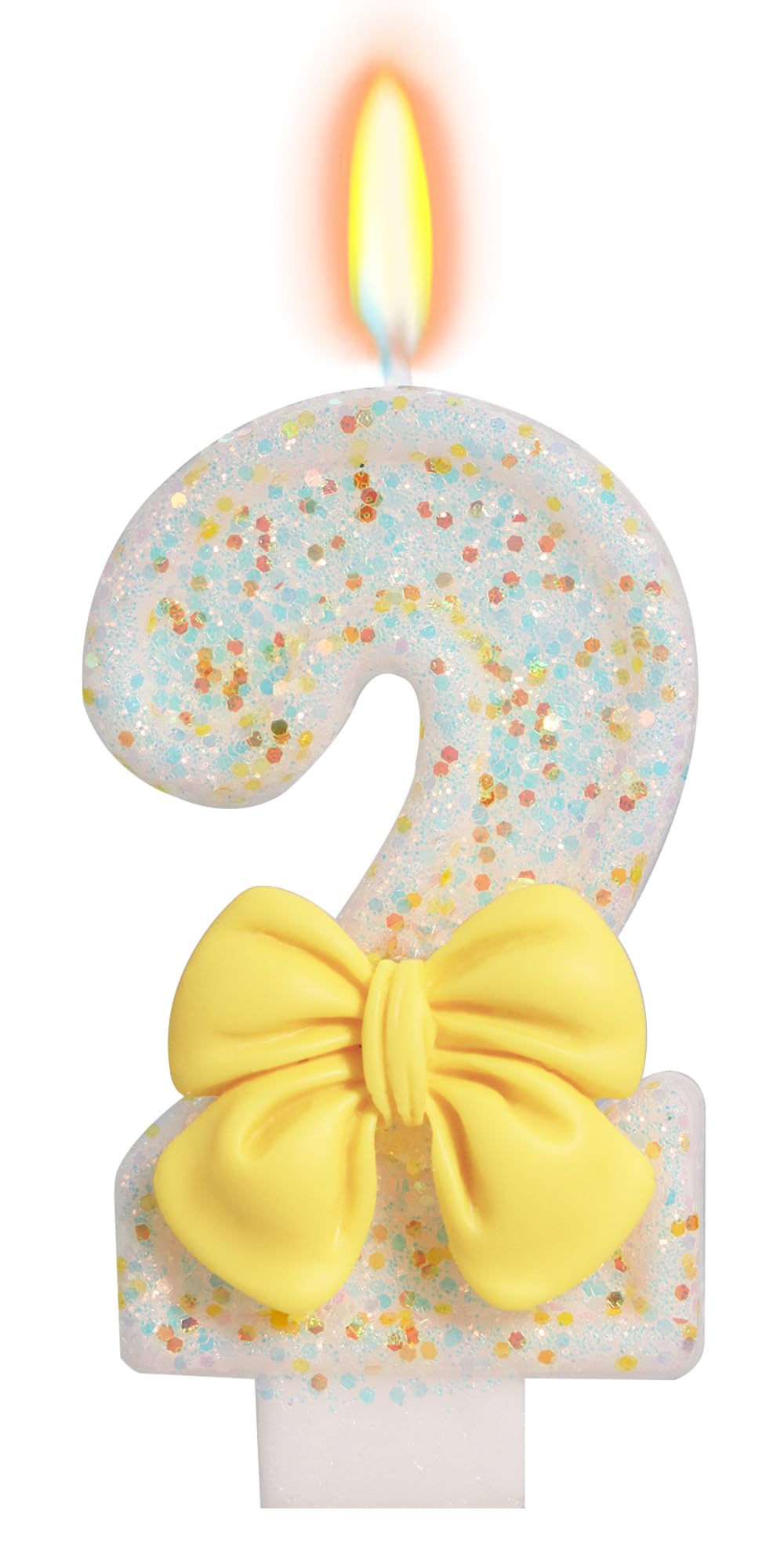 Bow-Shaped Birthday Candle for Cakes & Party Decor