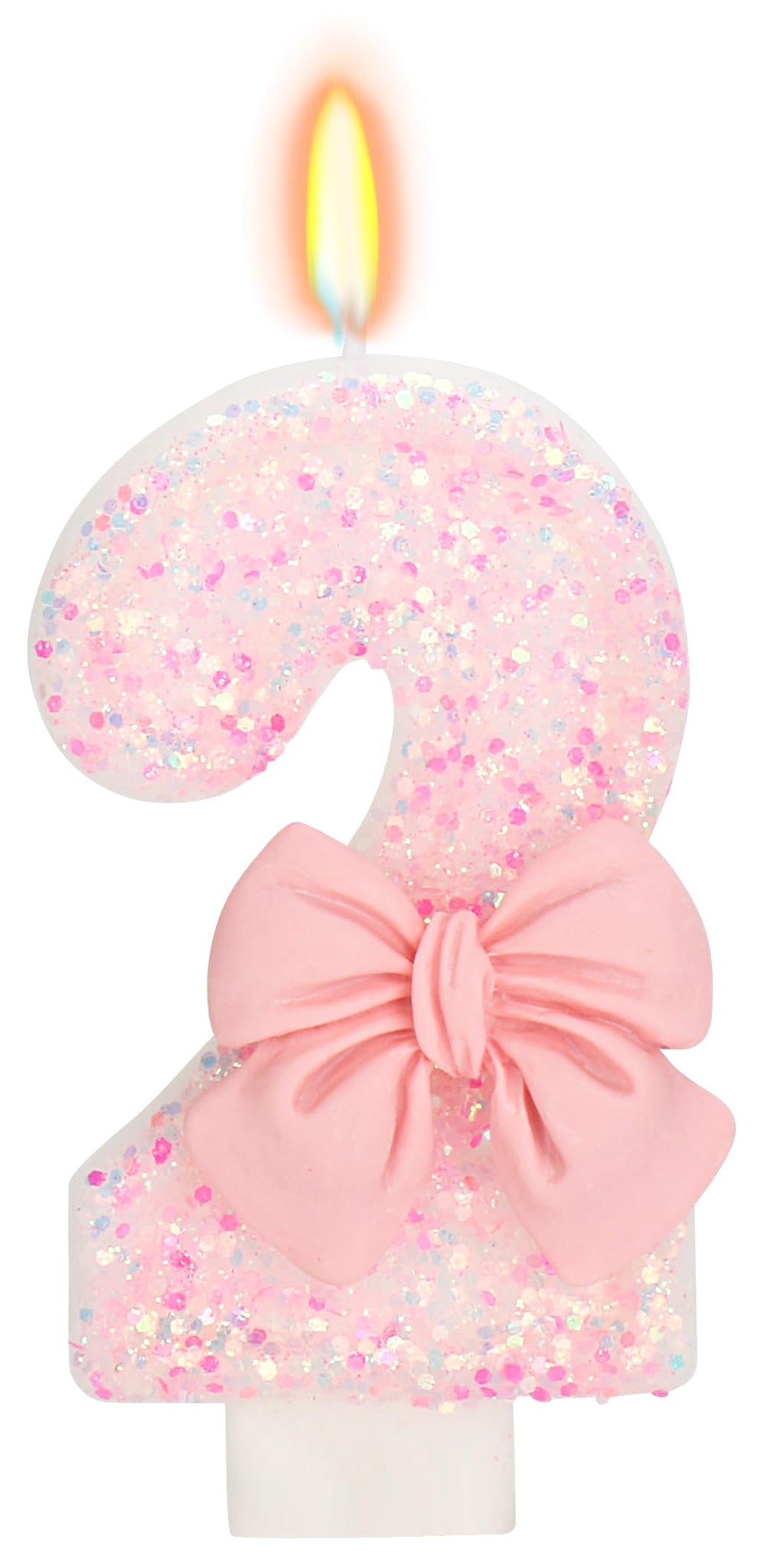 Bow-Shaped Birthday Candle for Cakes & Party Decor