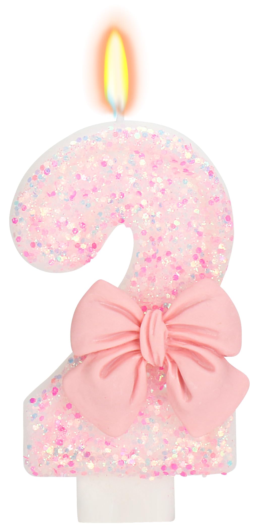 Bow-Shaped Birthday Candle for Cakes & Party Decor