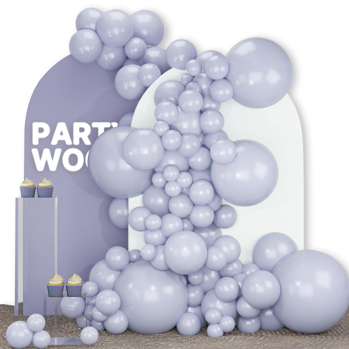 140-Piece Mixed-Size Balloon Pack for Party Decorations