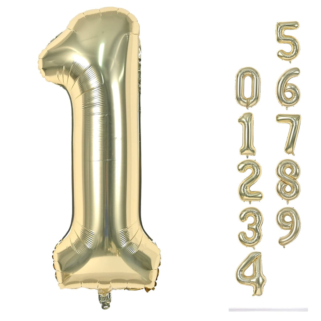 40-Inch Jumbo Foil Number Balloon for Birthday & Events