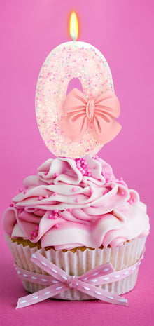 Bow-Shaped Birthday Candle for Cakes & Party Decor
