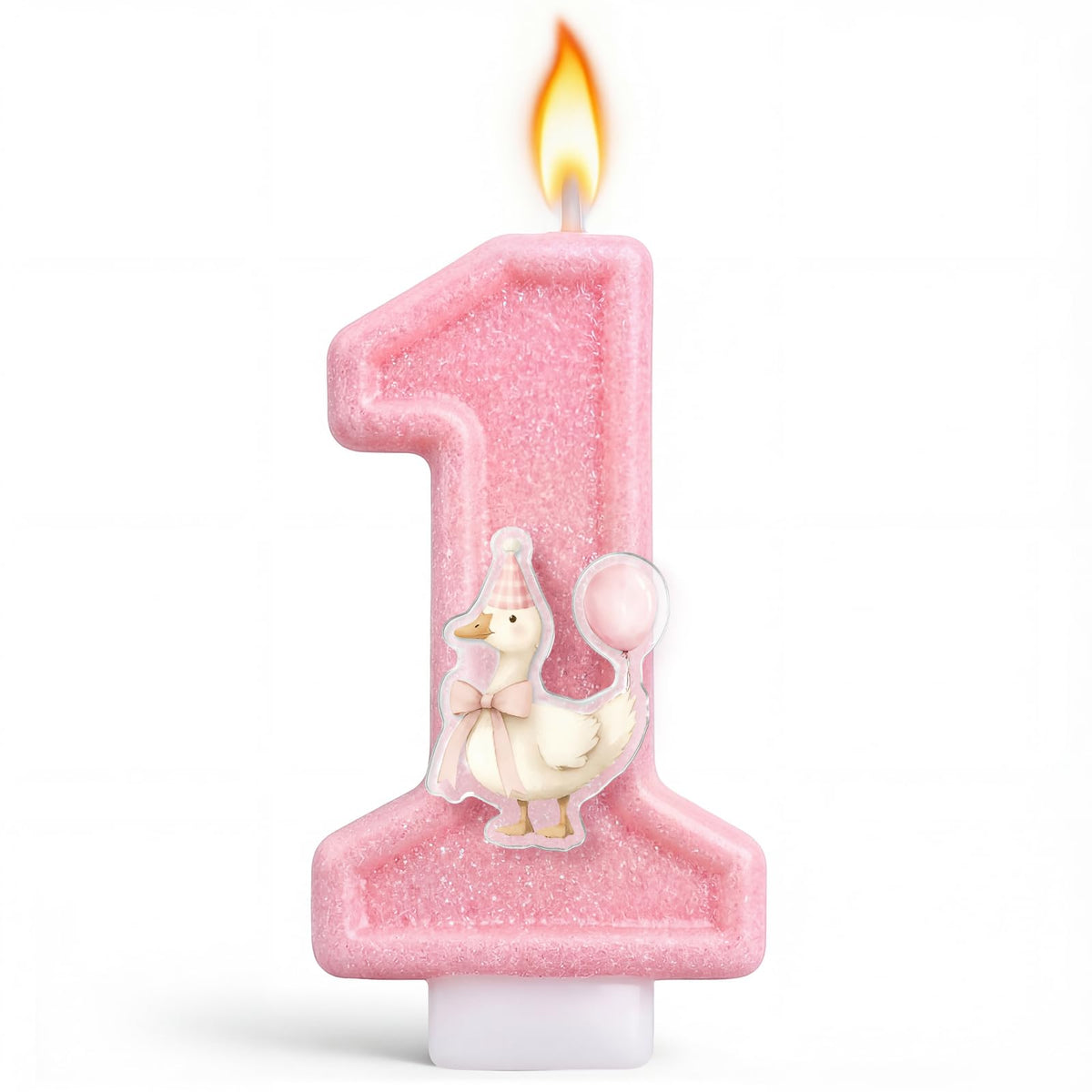 Strawberry Number 1 Candle for First Birthday Cakes