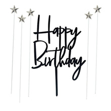 Happy Birthday Star Cake & Cupcake Topper Decoration Set