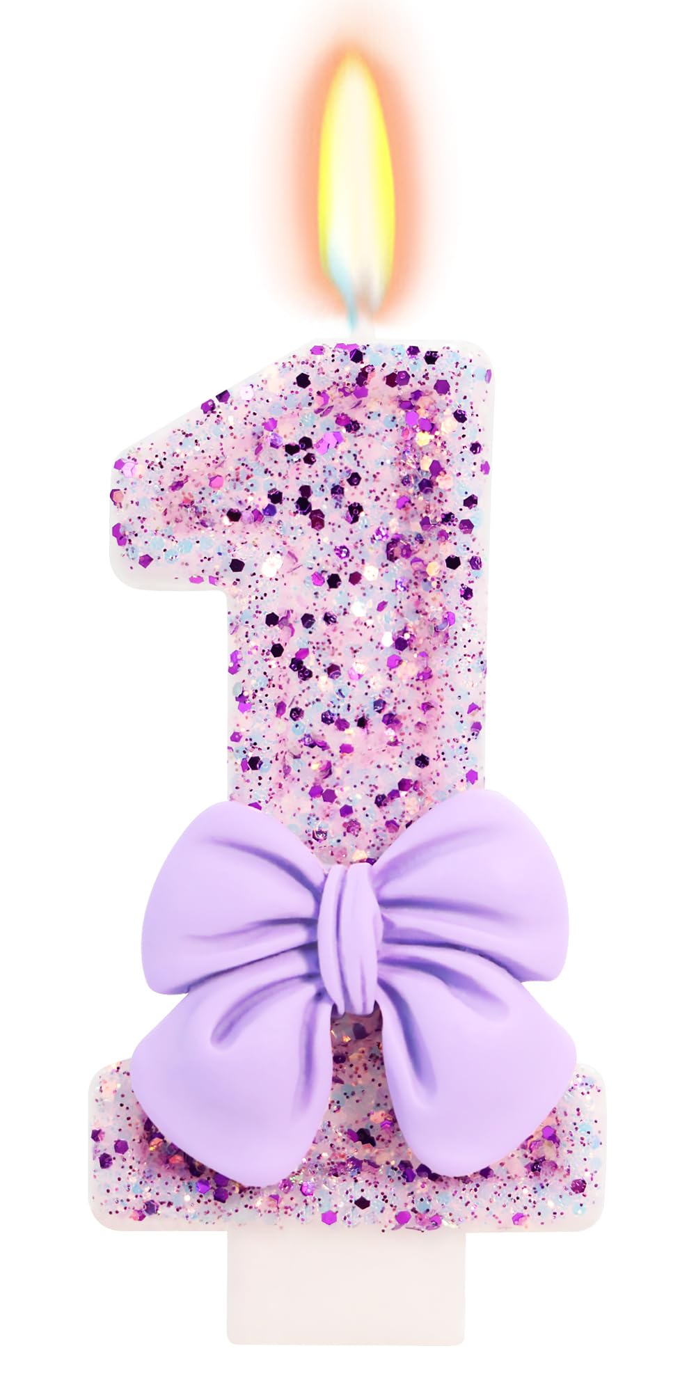 Bow-Shaped Birthday Candle for Cakes & Party Decor