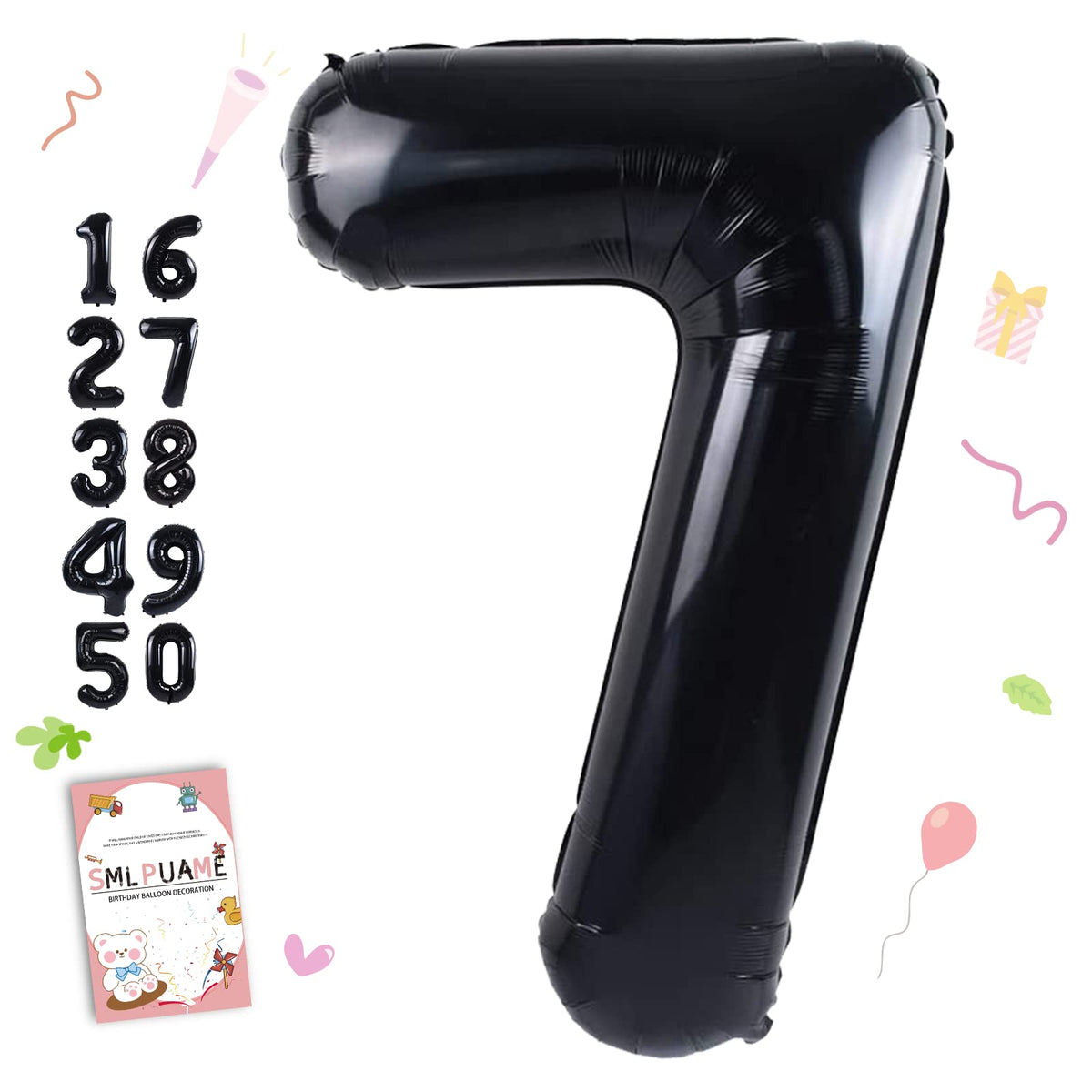 40-Inch Jumbo Foil Number Balloon for Birthday Parties