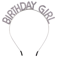 Birthday Girl Tiara Crown Headband for Women’s Parties