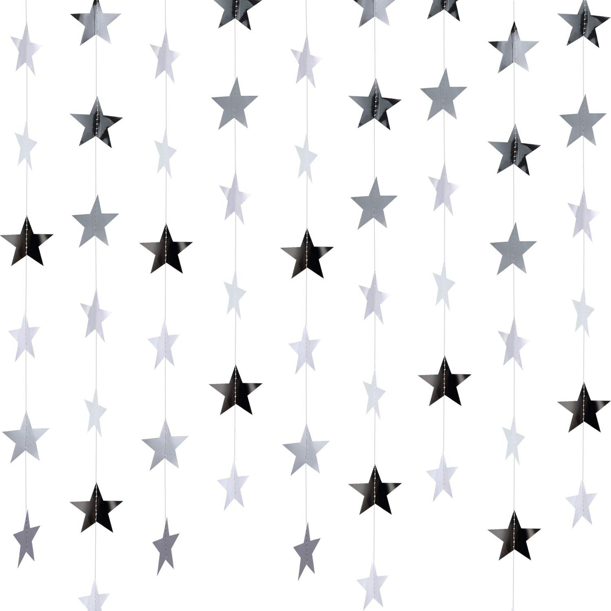 130-Foot Star Garland Banner for Parties & Event Decor
