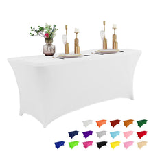 6-Foot Stretch Black Table Cover for Parties & Events