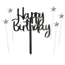 Happy Birthday Star Cake & Cupcake Topper Decoration Set