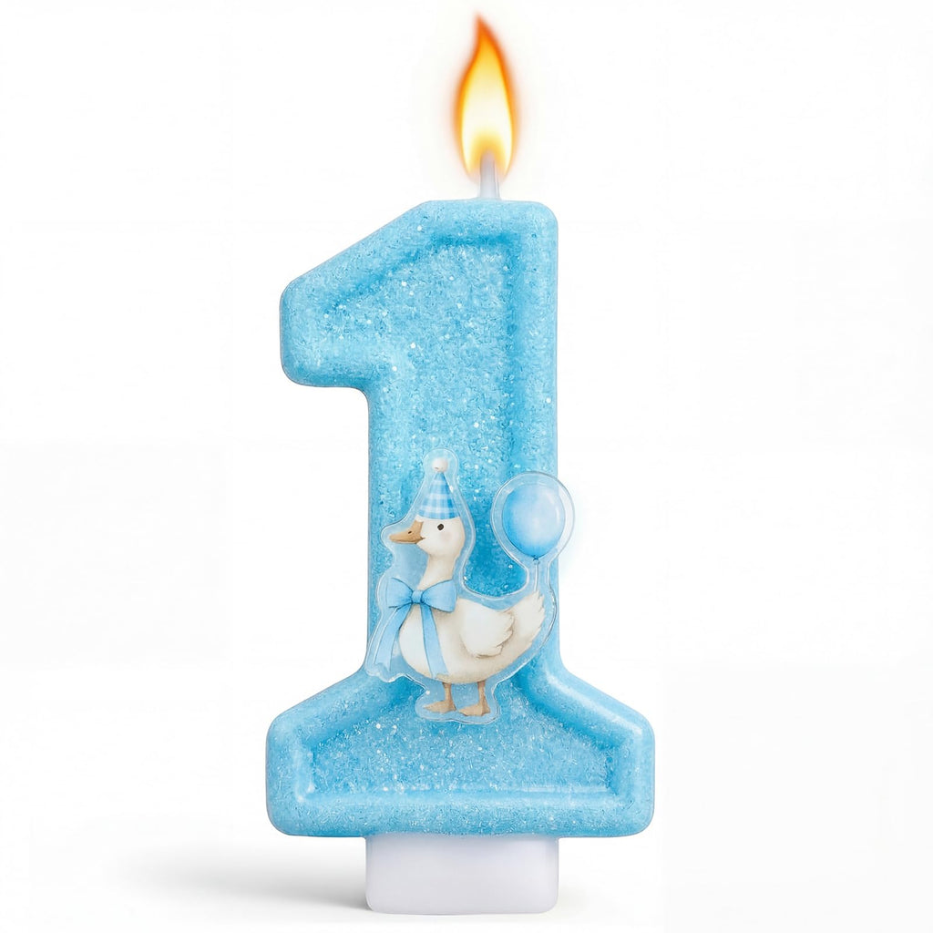 Strawberry Number 1 Candle for First Birthday Cakes