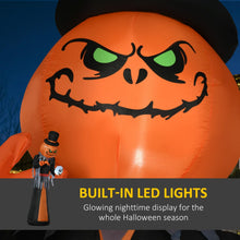 12-Foot Halloween Inflatable Skull Reaper Arch with LED Lights