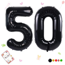 40-Inch Jumbo Foil Number Balloon for Birthday Parties