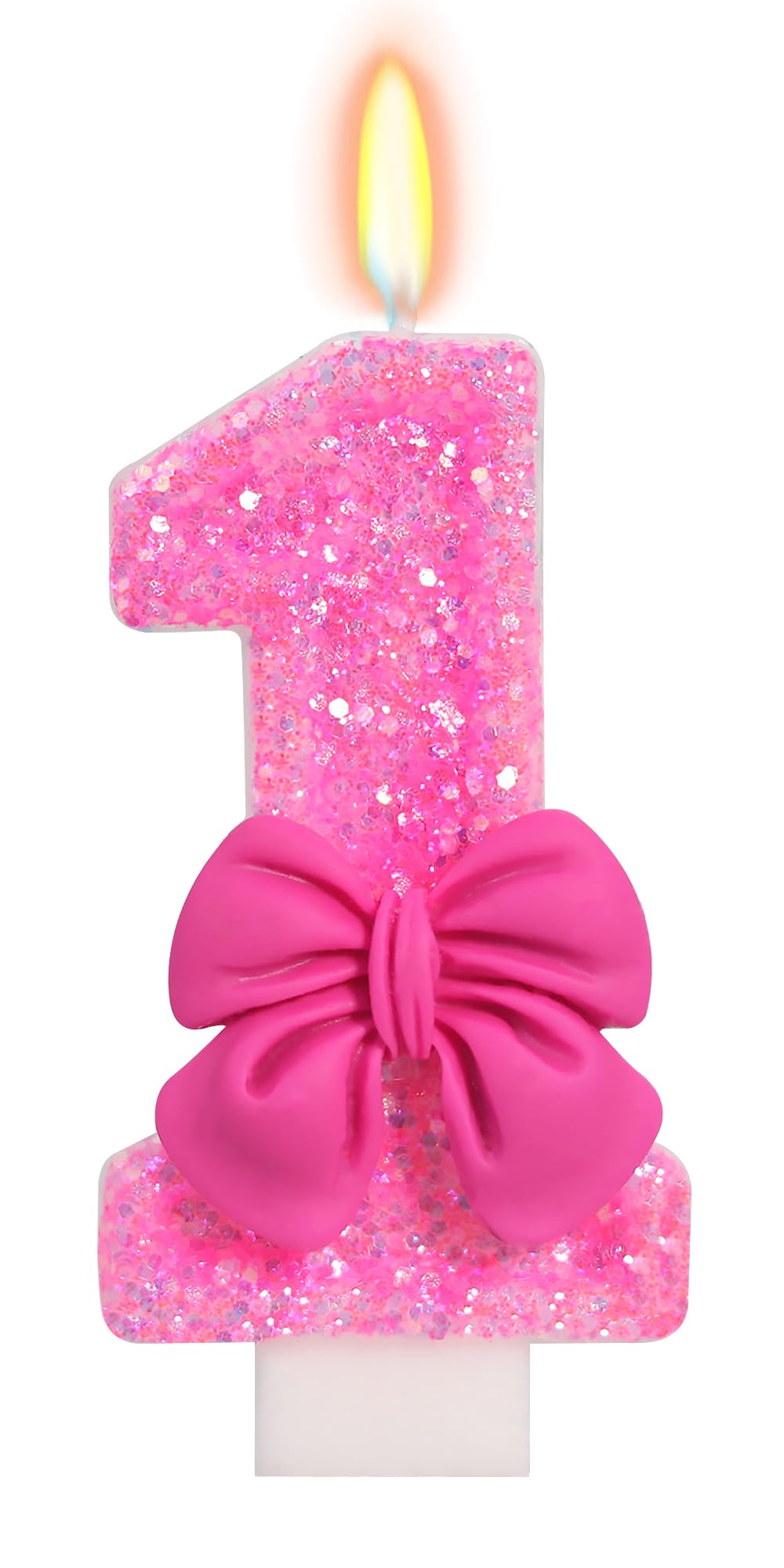 Bow-Shaped Birthday Candle for Cakes & Party Decor