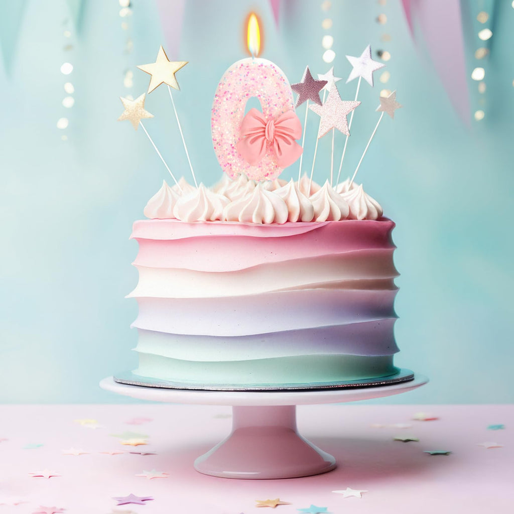 Bow-Shaped Birthday Candle for Cakes & Party Decor
