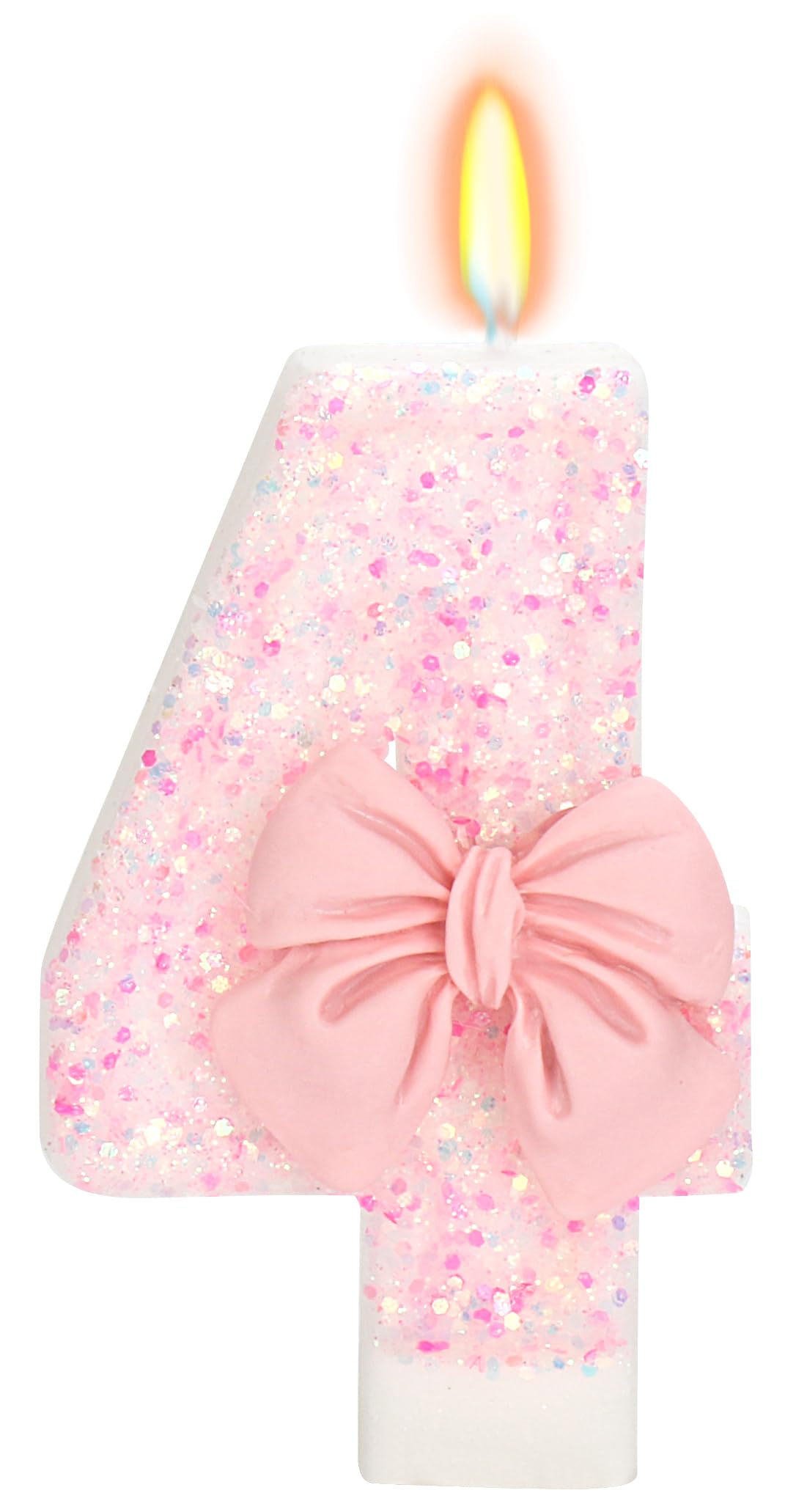 Bow-Shaped Birthday Candle for Cakes & Party Decor
