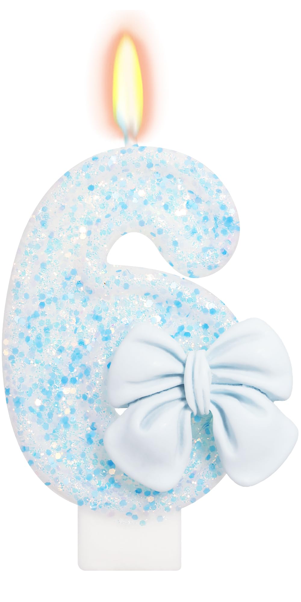 Bow-Shaped Birthday Candle for Cakes & Party Decor
