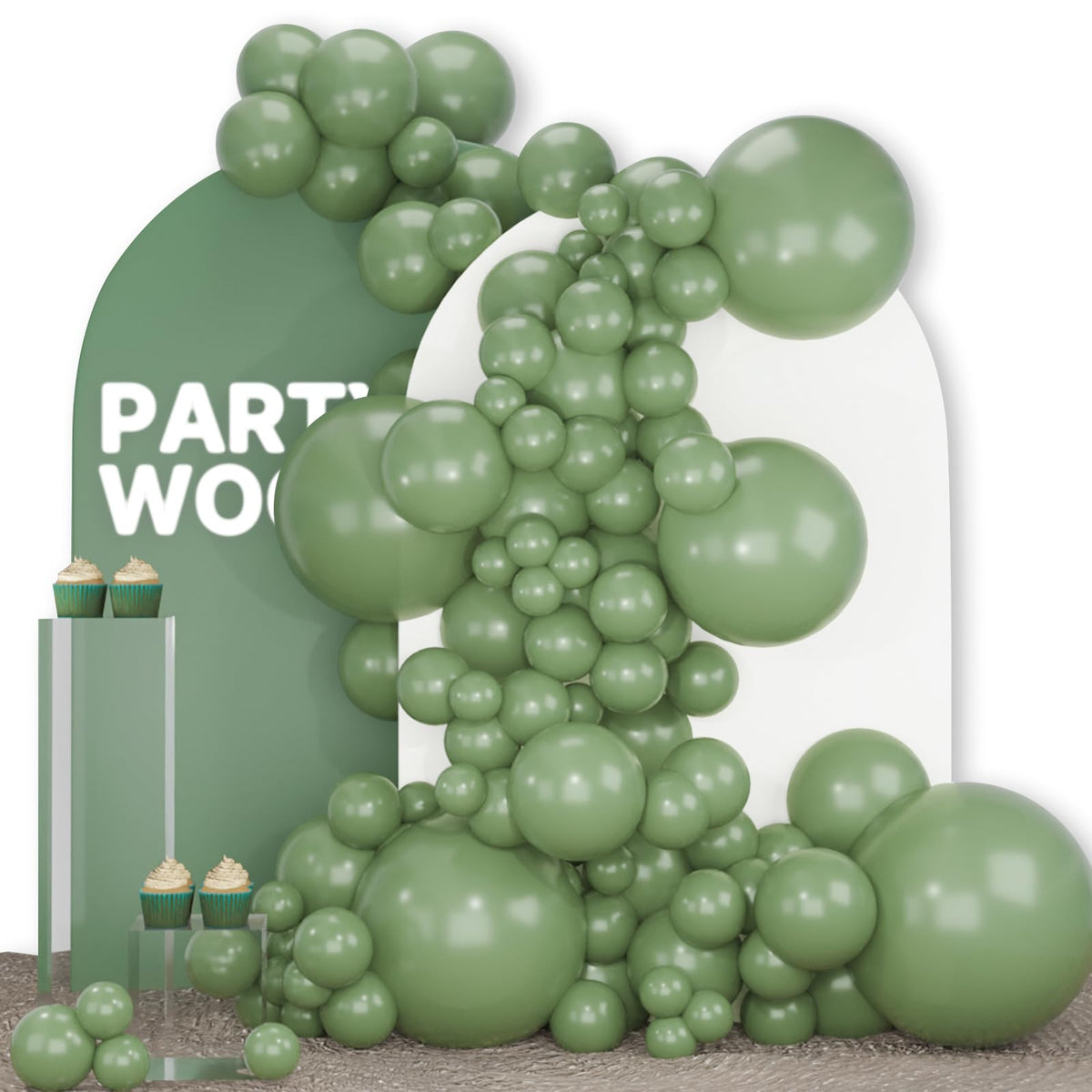 140-Piece Mixed-Size Balloon Pack for Party Decorations