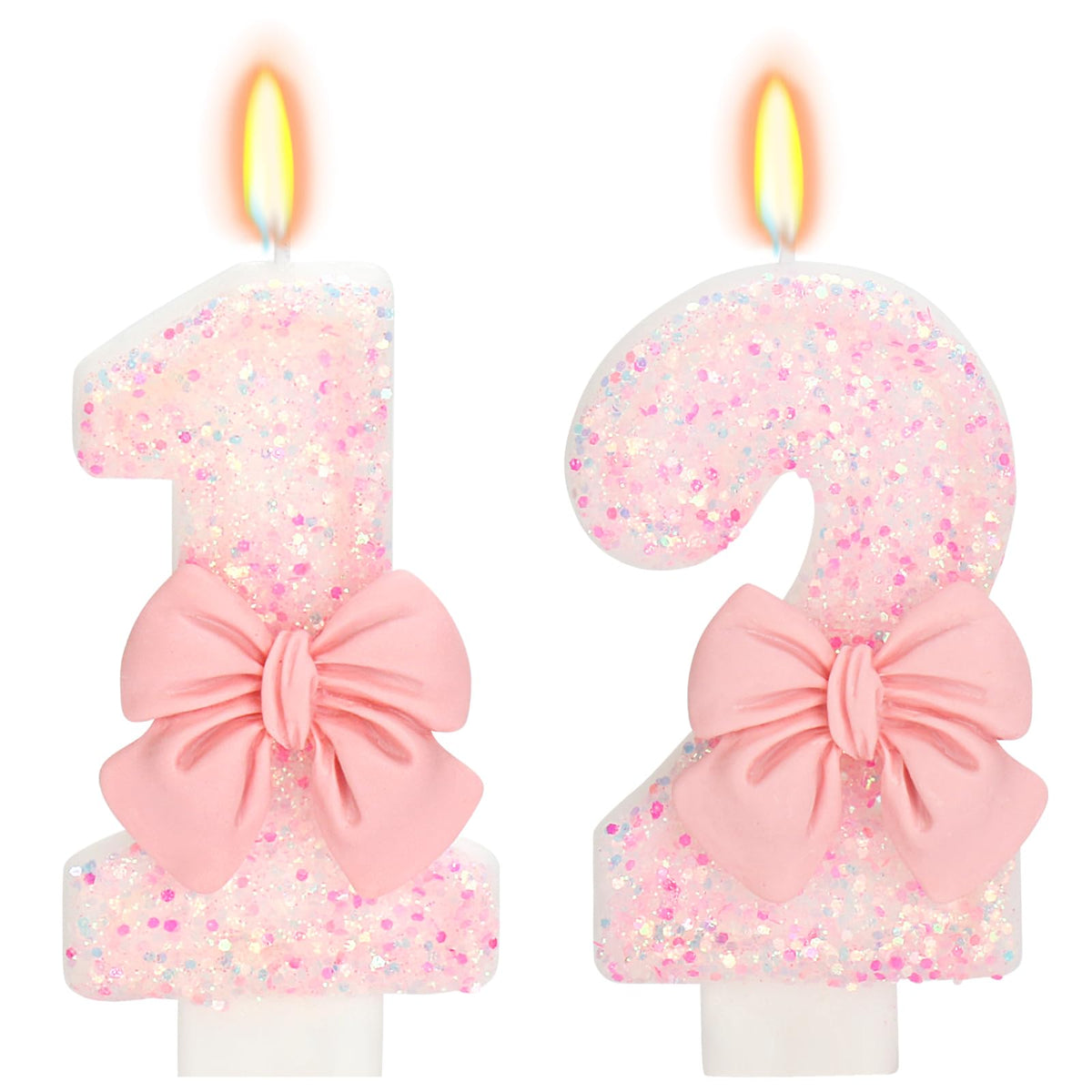 Bow-Shaped Birthday Candle for Cakes & Party Decor