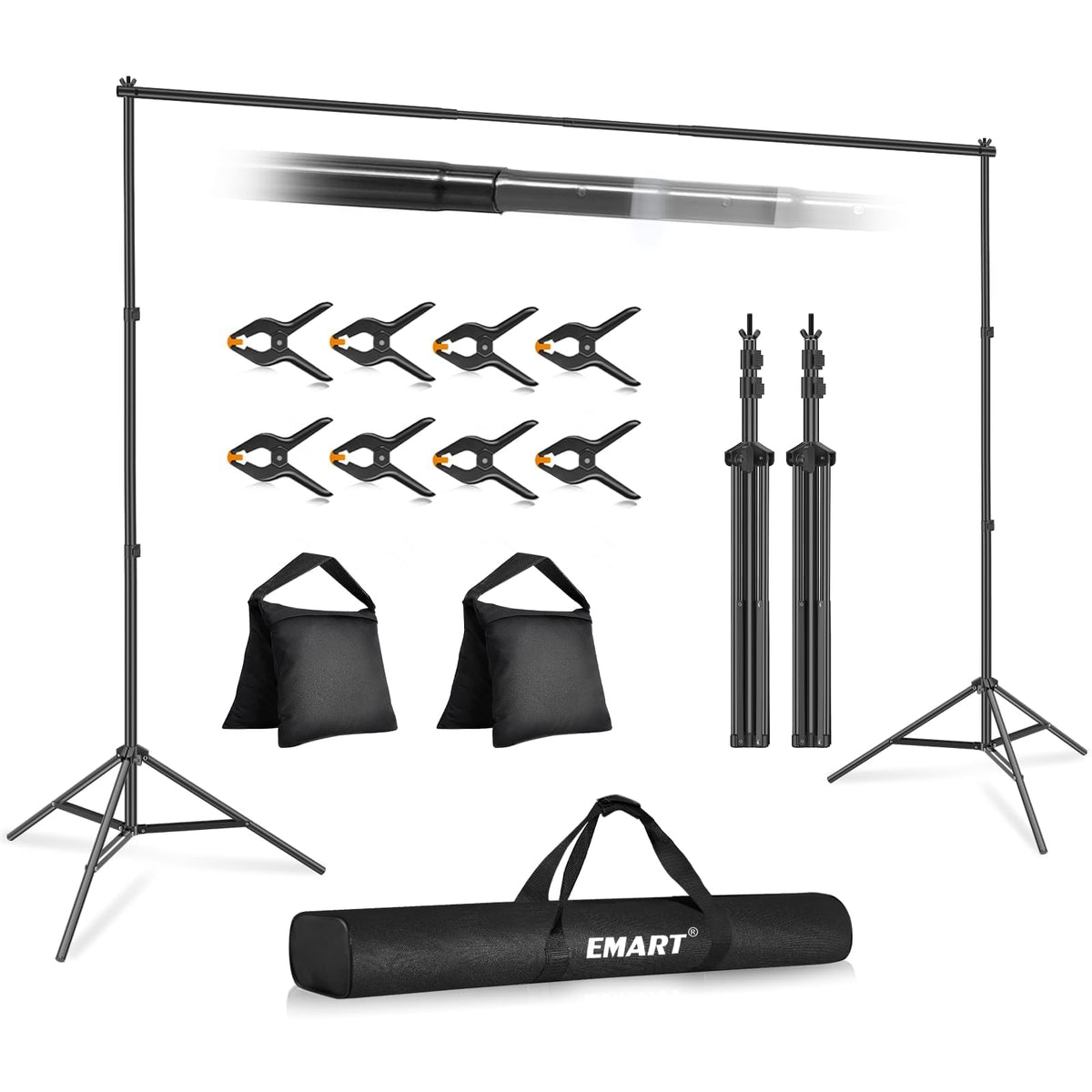 Adjustable Backdrop Stand for Parties & Photo Shoots