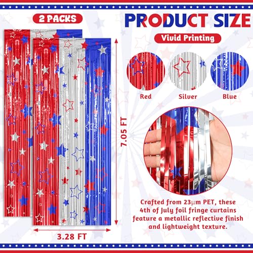Colorful Foil Fringe Backdrop Curtain for Party Photos