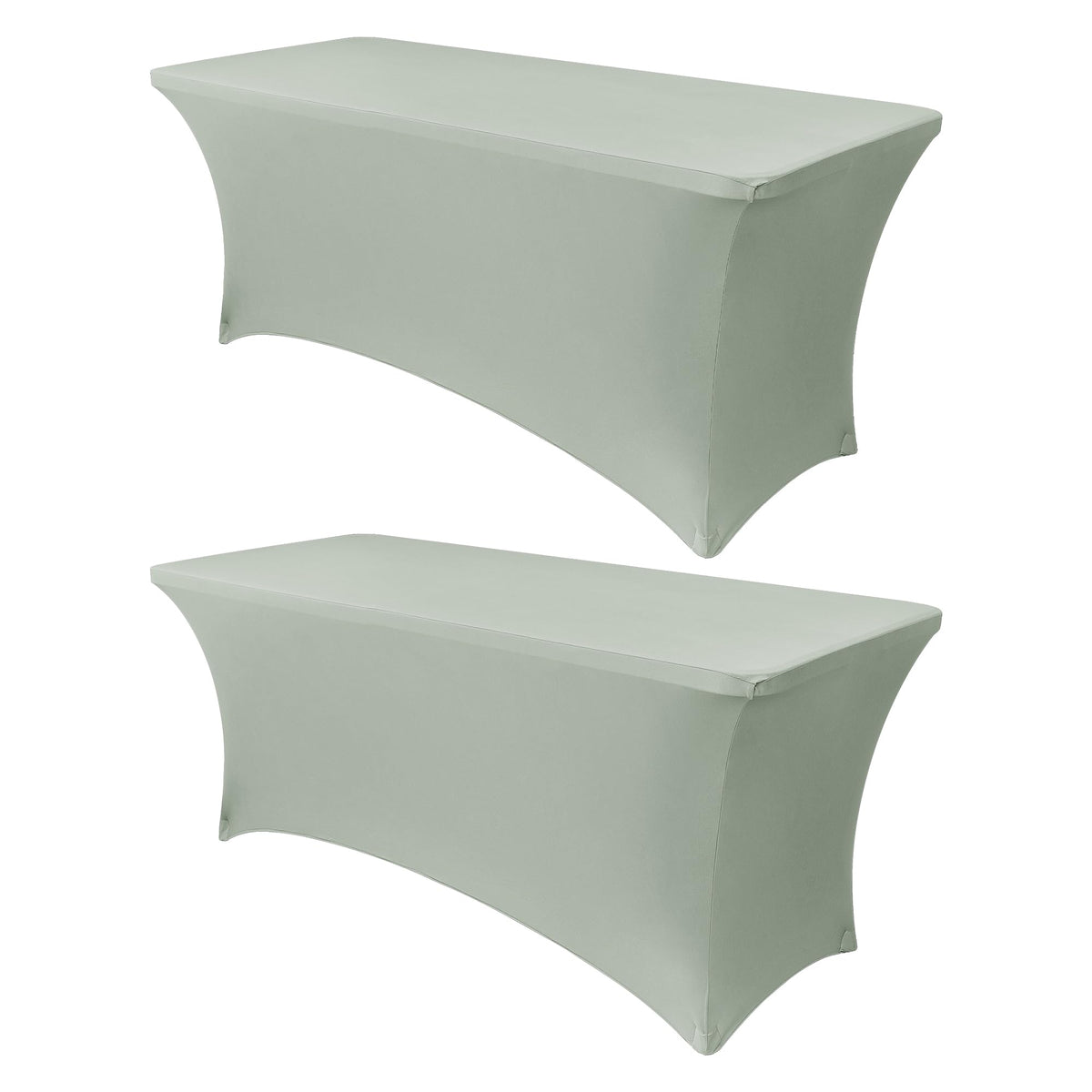 Obstal Stretch Spandex Table Cover for Standard Folding Tables - Universal Rectangular Fitted Tablecloth Protector for Wedding, Banquet and Party