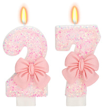 Bow-Shaped Birthday Candle for Cakes & Party Decor