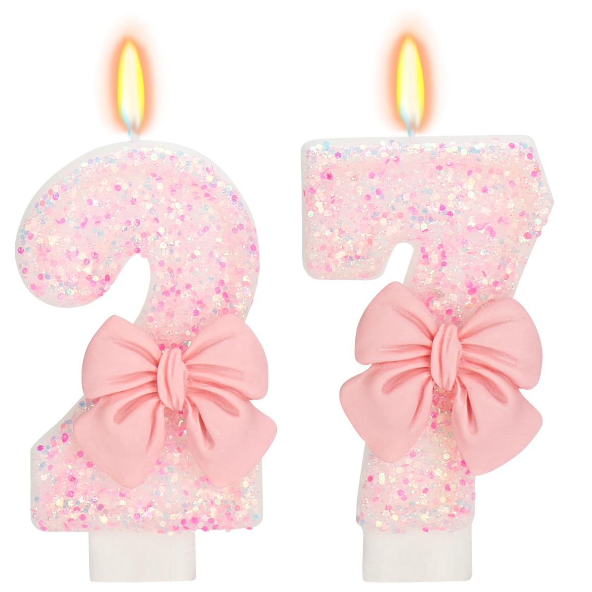Bow-Shaped Birthday Candle for Cakes & Party Decor