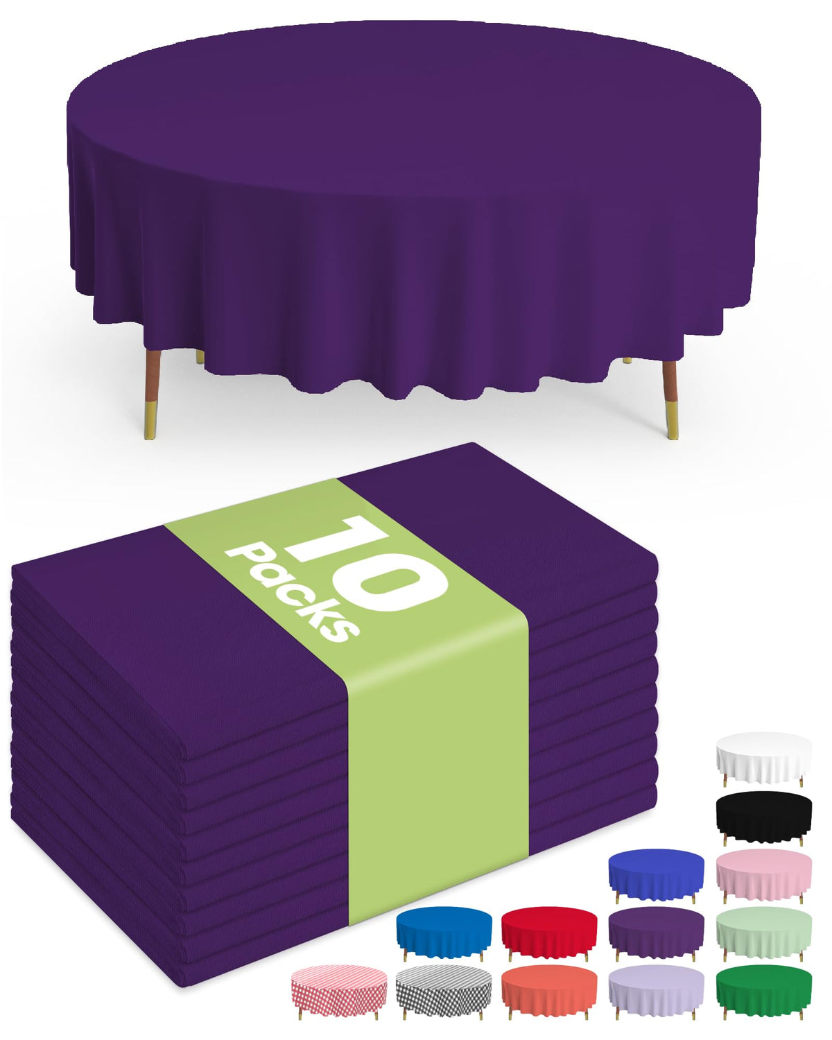 Disposable Plastic Tablecloth for Parties & Events