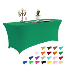 6-Foot Stretch Black Table Cover for Parties & Events