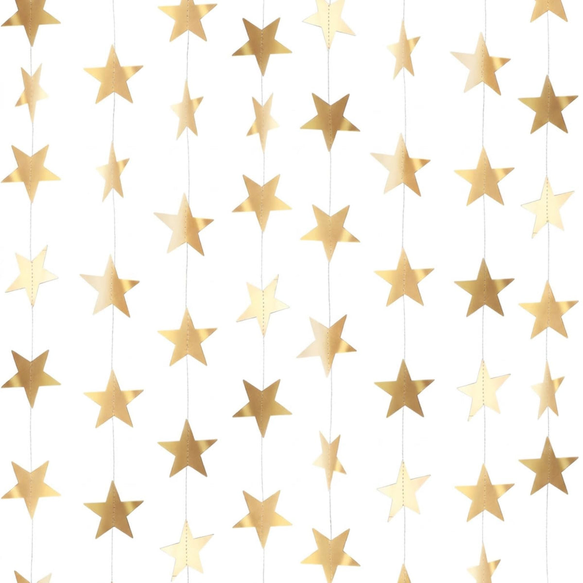 130-Foot Star Garland Banner for Parties & Event Decor