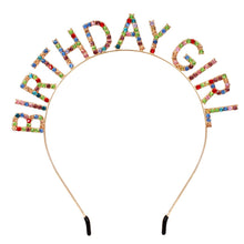 Birthday Girl Tiara Crown Headband for Women’s Parties