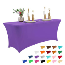 6-Foot Stretch Black Table Cover for Parties & Events