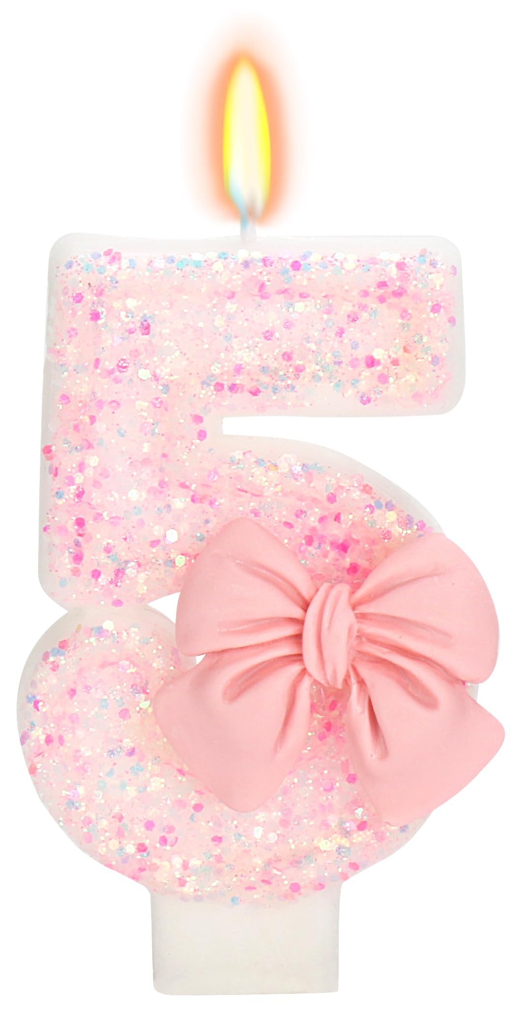 Bow-Shaped Birthday Candle for Cakes & Party Decor