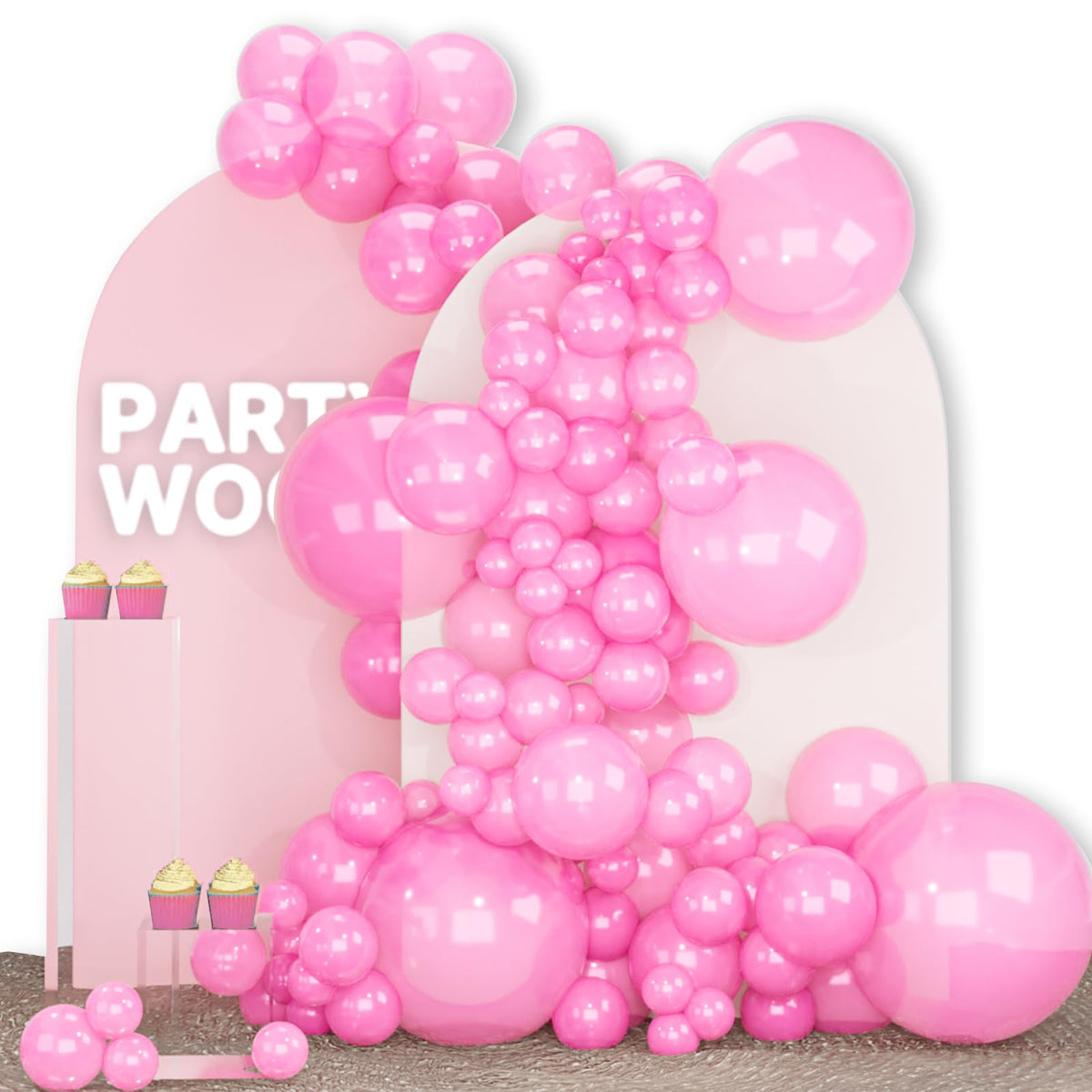 140-Piece Mixed-Size Balloon Pack for Party Decorations