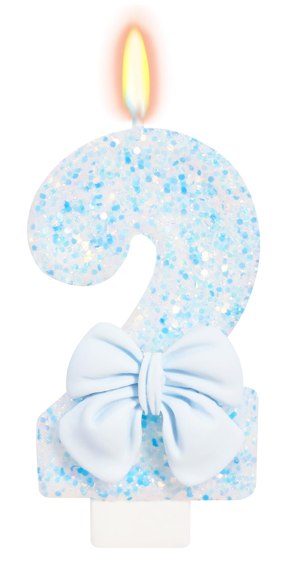 Bow-Shaped Birthday Candle for Cakes & Party Decor