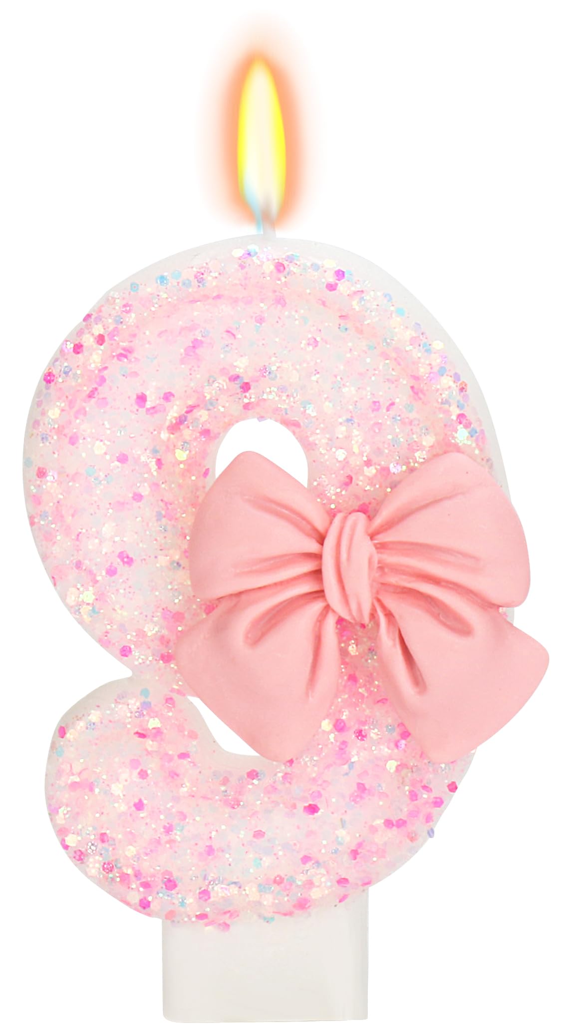Bow-Shaped Birthday Candle for Cakes & Party Decor