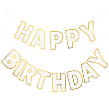 Pre-Strung Happy Birthday Banner for Party Decorations