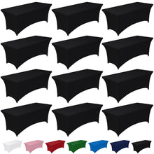 2-Pack Fitted Spandex Tablecloths for Parties & Events