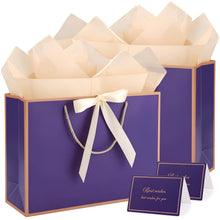2-Piece Medium Gift Bag Set with Tissue Paper & Cards