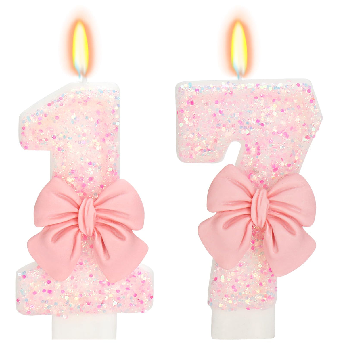 Bow-Shaped Birthday Candle for Cakes & Party Decor