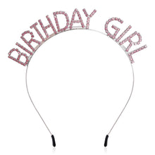 Birthday Girl Tiara Crown Headband for Women’s Parties